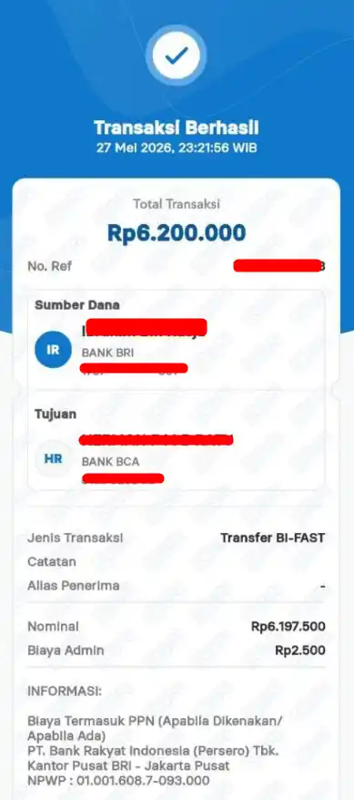 Bukti Transfer
