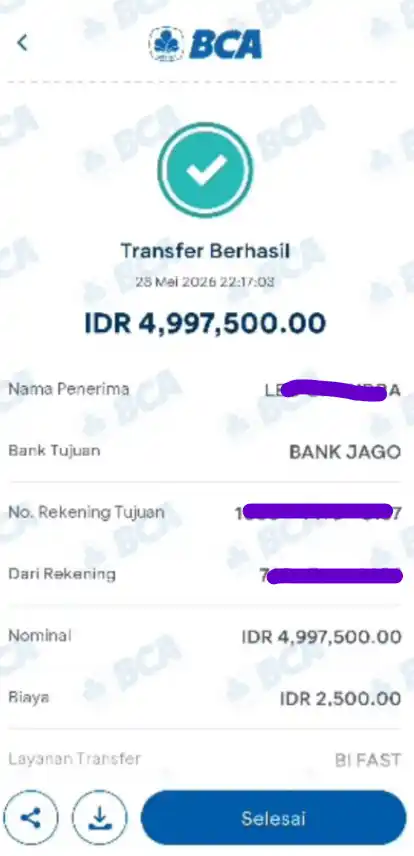 Bukti Transfer