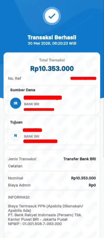 Bukti Transfer
