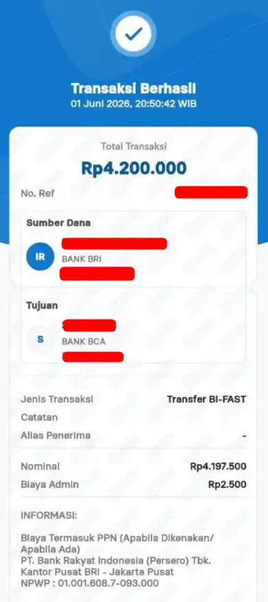 Bukti Transfer