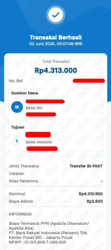 Bukti Transfer