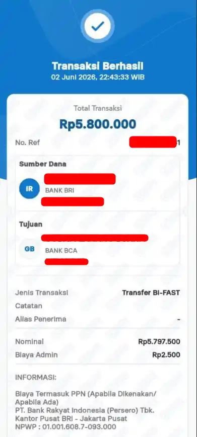 Bukti Transfer