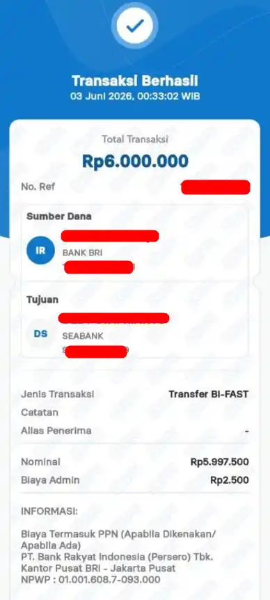 Bukti Transfer