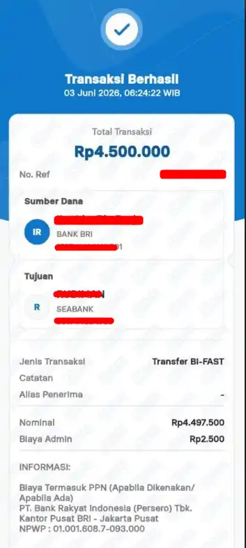 Bukti Transfer