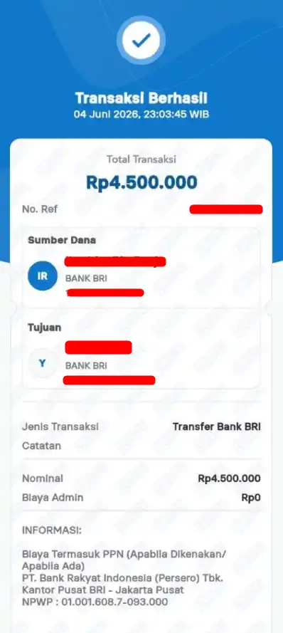 Bukti Transfer