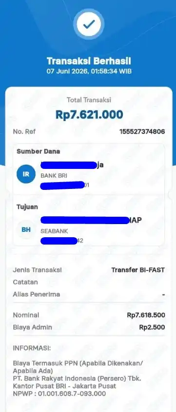 Bukti Transfer