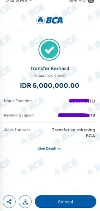 Bukti Transfer