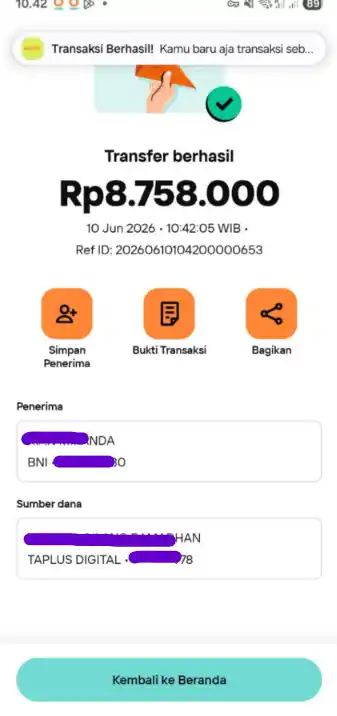 Bukti Transfer