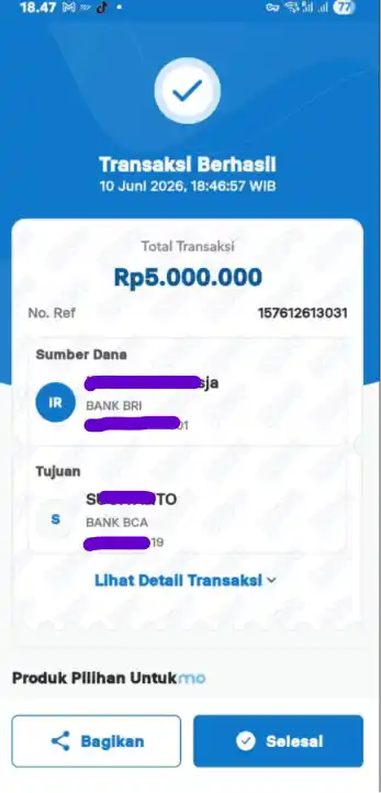Bukti Transfer