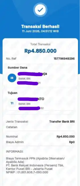 Bukti Transfer