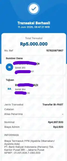Bukti Transfer