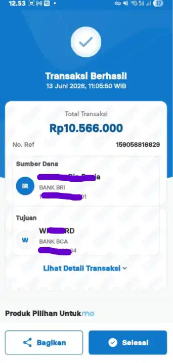 Bukti Transfer