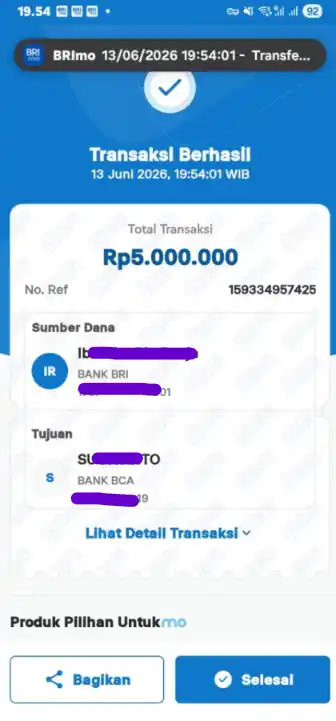 Bukti Transfer