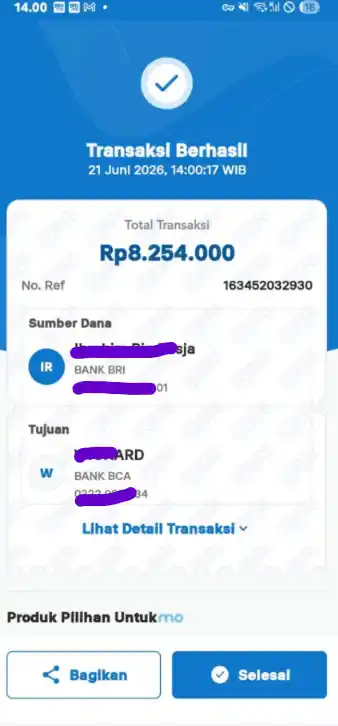 Bukti Transfer