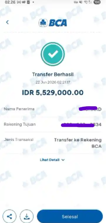 Bukti Transfer