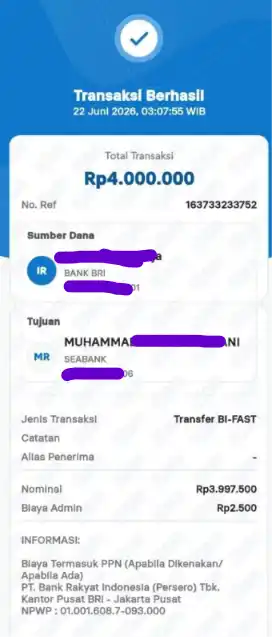 Bukti Transfer