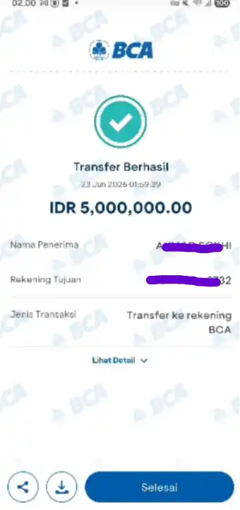 Bukti Transfer