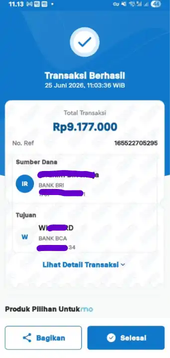 Bukti Transfer