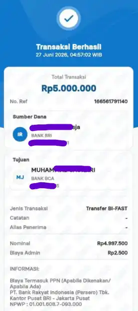 Bukti Transfer