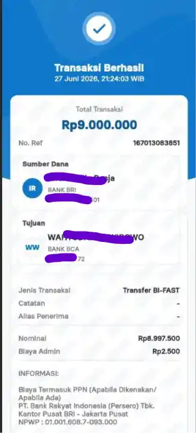 Bukti Transfer