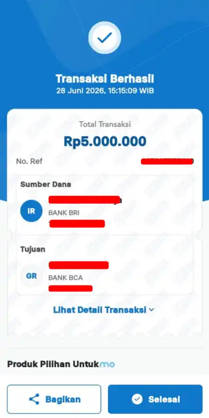 Bukti Transfer