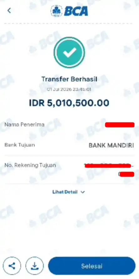 Bukti Transfer