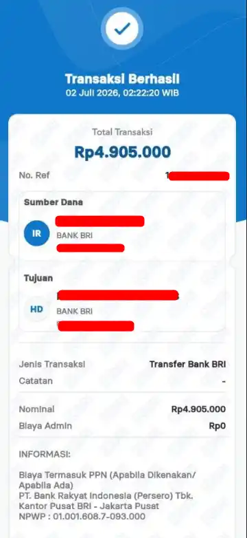 Bukti Transfer