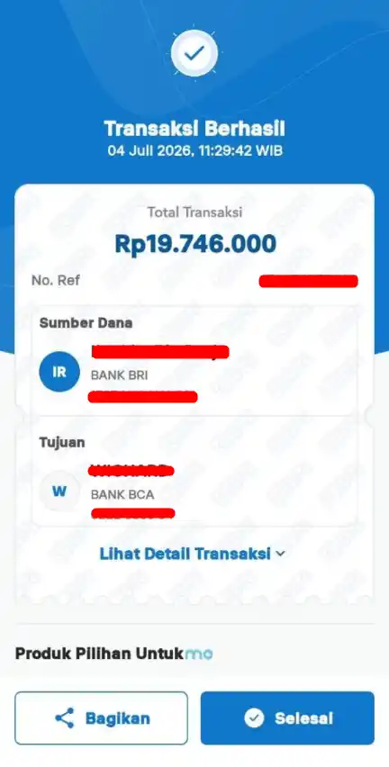 Bukti Transfer