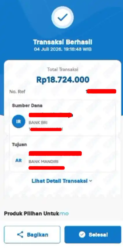 Bukti Transfer