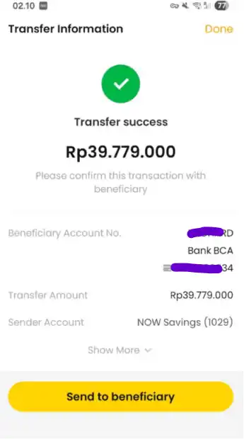 Bukti Transfer