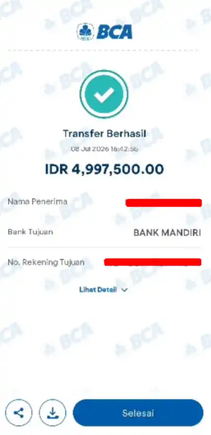 Bukti Transfer