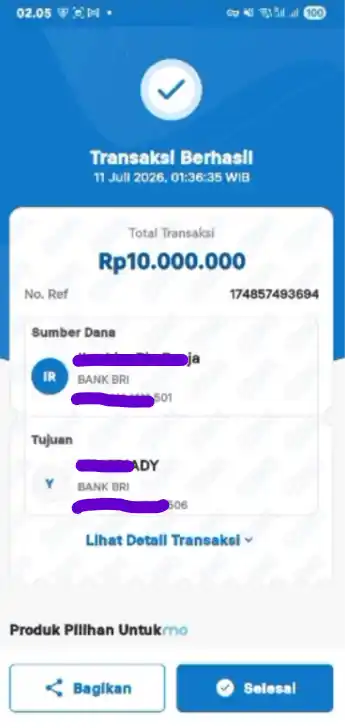 Bukti Transfer