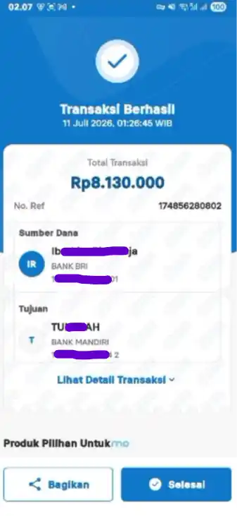 Bukti Transfer