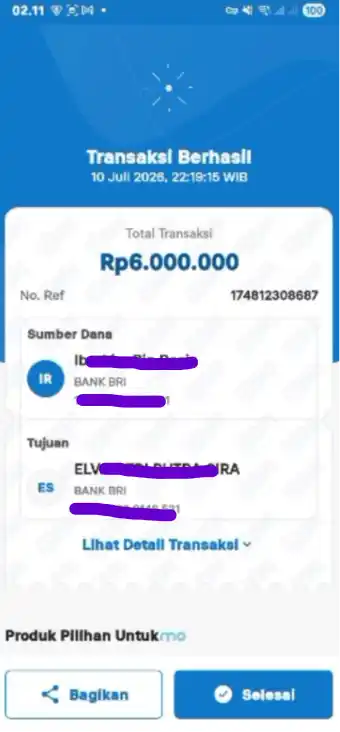 Bukti Transfer
