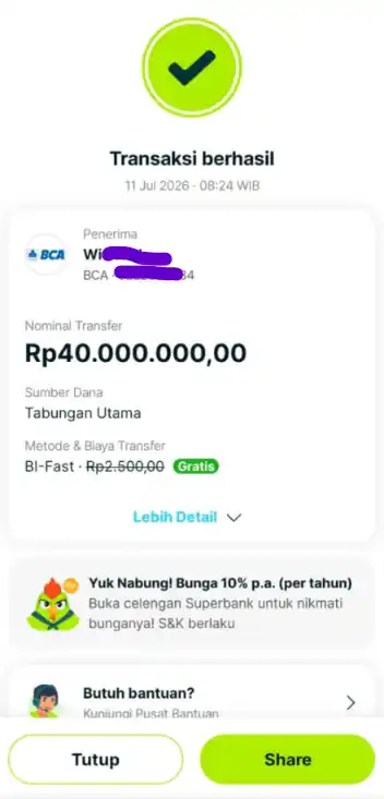 Bukti Transfer