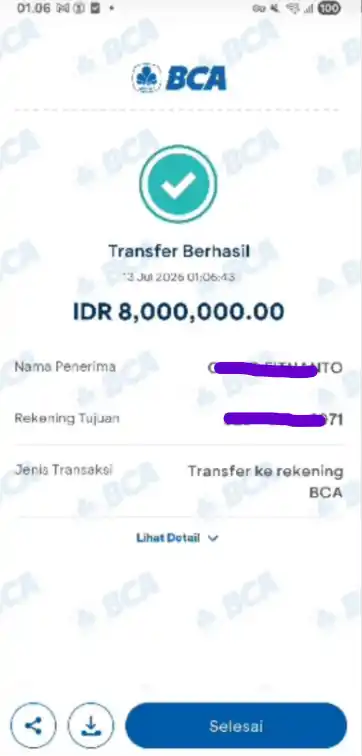 Bukti Transfer