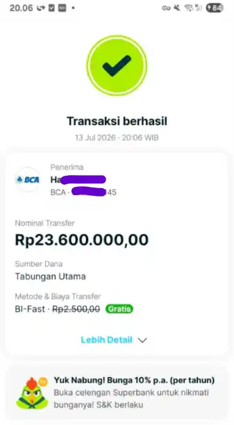 Bukti Transfer