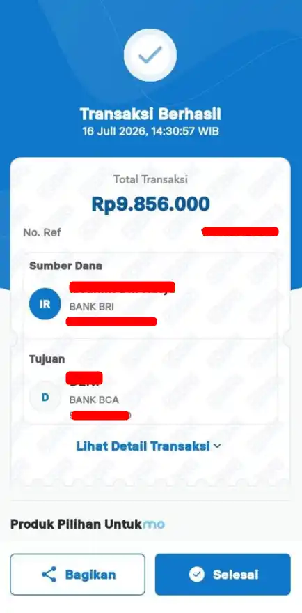 Bukti Transfer