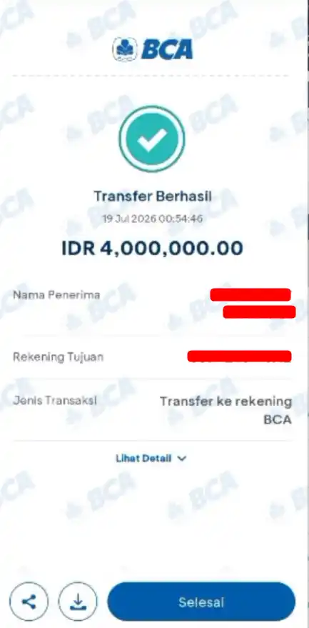 Bukti Transfer