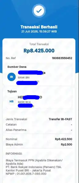 Bukti Transfer