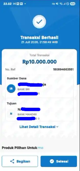 Bukti Transfer