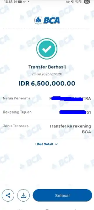 Bukti Transfer