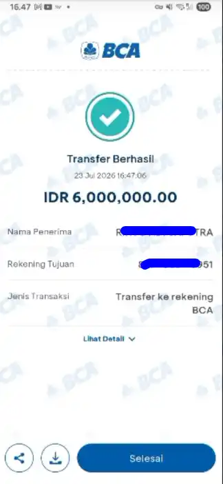 Bukti Transfer