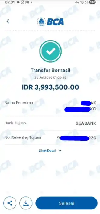Bukti Transfer