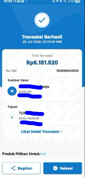 Bukti Transfer