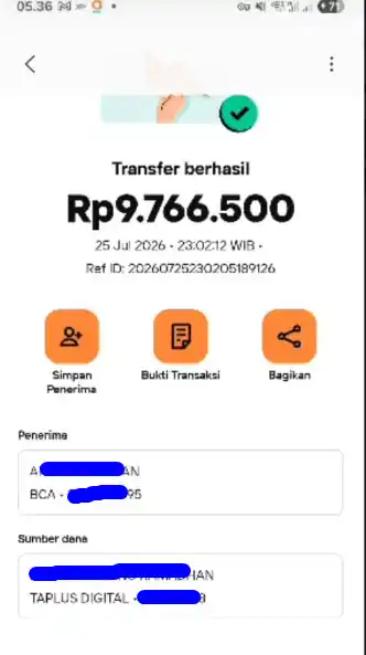 Bukti Transfer