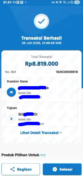 Bukti Transfer