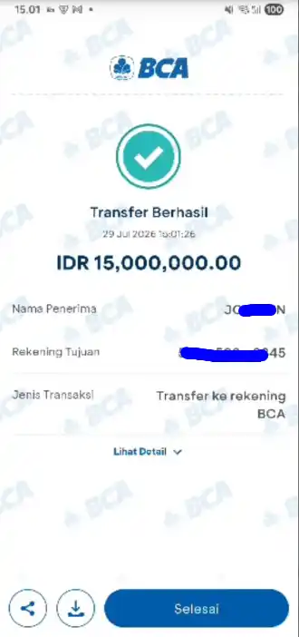 Bukti Transfer