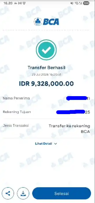 Bukti Transfer