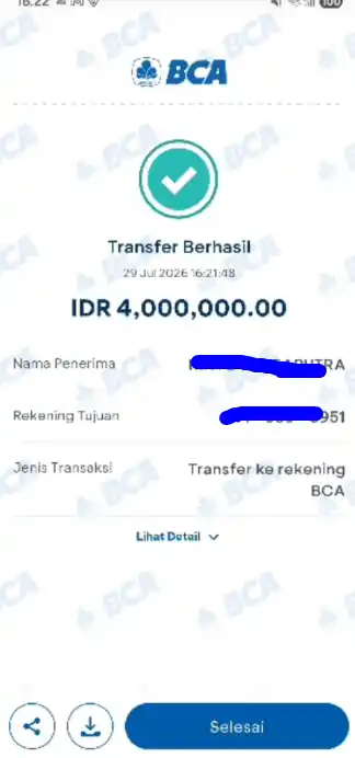 Bukti Transfer